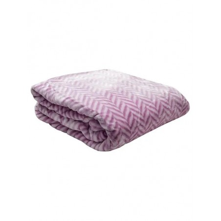 Κουβέρτα Υπέρδιπλη Βελουτέ Ζακάρ Anesis Lilac 220x240