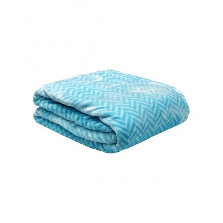 Κουβέρτα Υπέρδιπλη Βελουτέ Ζακάρ Anesis Turqoise 220x240