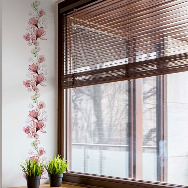 Αυτοκόλλητη Μπορντούρα Τοίχου Ango Red...