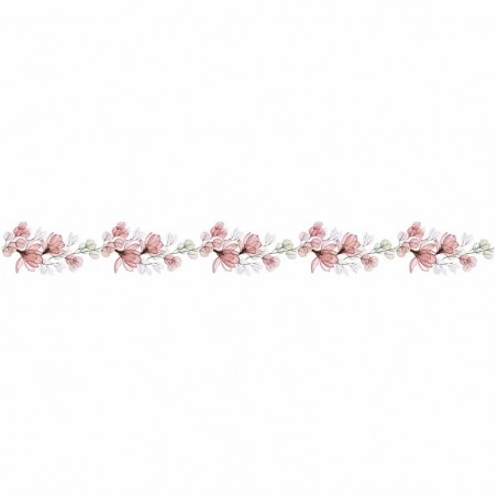 Αυτοκόλλητη Μπορντούρα Τοίχου Ango Red Transparence 53016