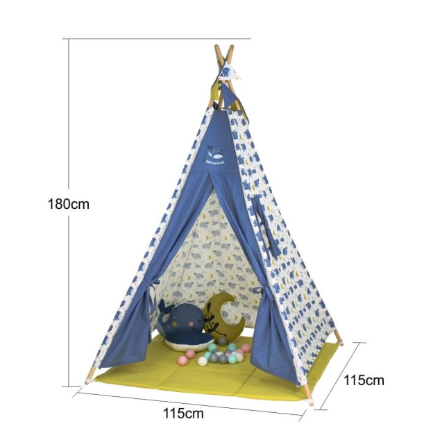 Παιδική Σκηνή με Μπάλες Bebe Stars Whale 302-181