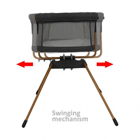 Λίκνο Bebe Stars Chic 2in1 Graphite 843-186