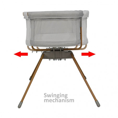 Λίκνο Bebe Stars Chic 2in1 Light Grey 843-182