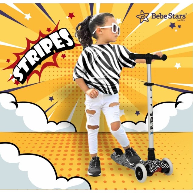 Πατίνι Bebe Stars X-Ride Stripes 661-188