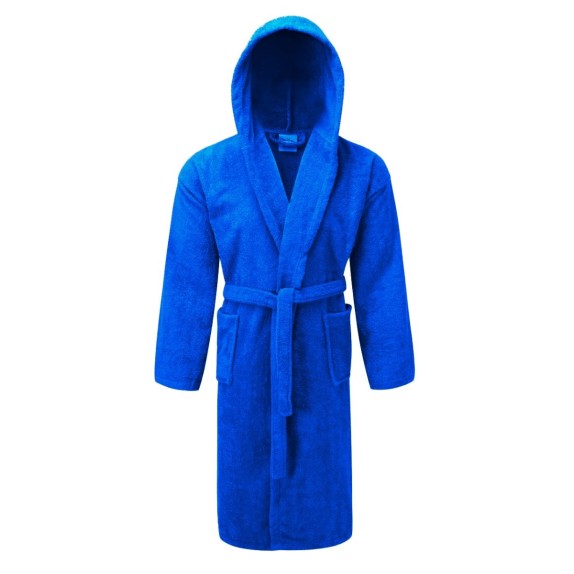 Μπουρνούζι με Κουκούλα ΚΟΜΒΟΣ Bathrobe Blue