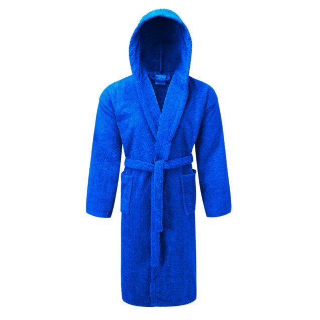 Μπουρνούζι με Κουκούλα ΚΟΜΒΟΣ Bathrobe Blue