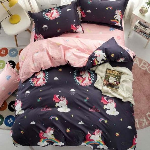 Σετ Παιδικό Κουβερλί Μονό 2 Τεμαχίων Morven 22031 Unicorn...