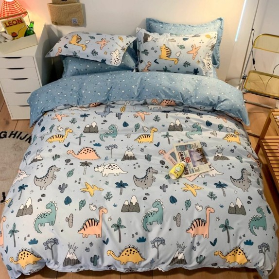 Σετ Παιδικό Κουβερλί Μονό 2 Τεμαχίων Morven 22033 Dino...