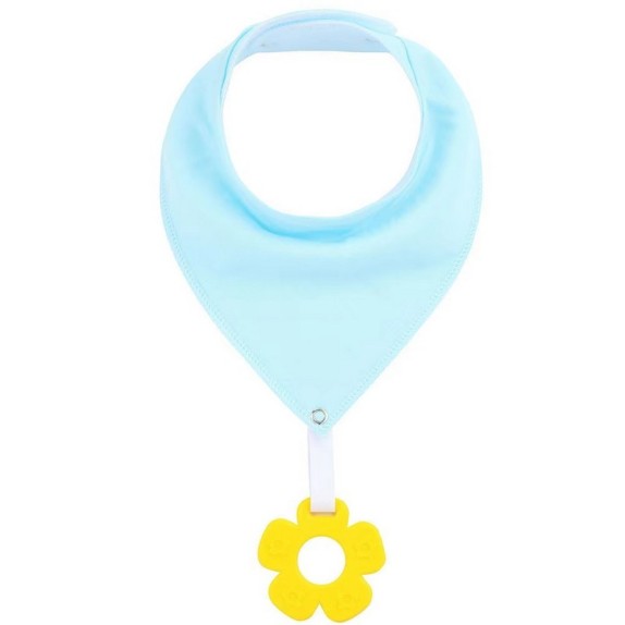 Σαλιάρα με Μασητικό Morven 2142-11 Γαλάζιο-Κίτρινο