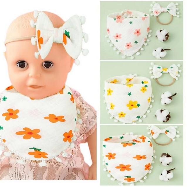 Σετ Σαλιάρα Μπαντάνα Μουσελίνα και Κορδέλα...