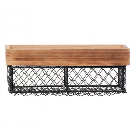 Μεταλλικό Καλάθι Espiel Μαύρο TAK101 24.5x10x9.5εκ.