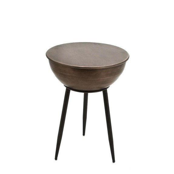 Στρογγυλό Τραπεζάκι Μεταλλικό Espiel Μπρονζέ AFT206...