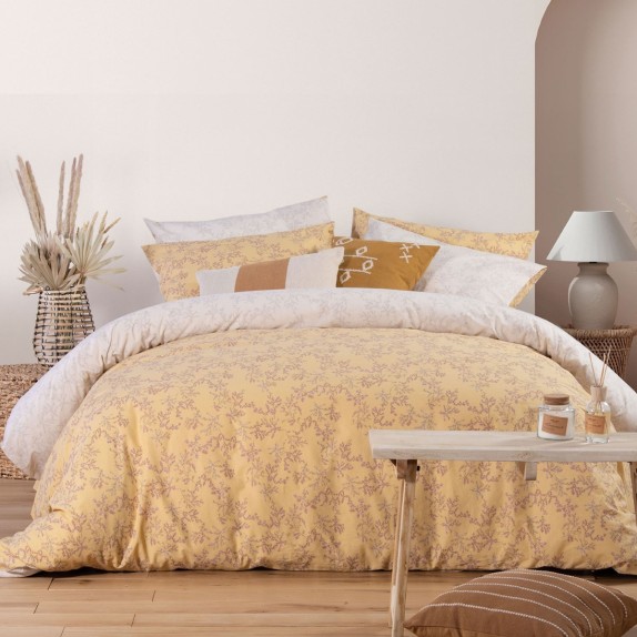 Σετ Παπλωματοθήκη Μονή 2 Τεμαχίων Nef-Nef Femme Yellow...