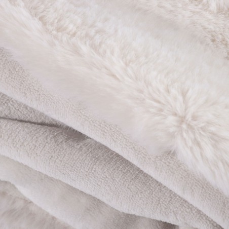 Κουβέρτα Γούνινη Υπέρδιπλη Nef-Nef Warmer Ecru 240x220