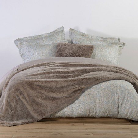 Κουβέρτα Γούνινη Υπέρδιπλη Nef-Nef Warmer Beige 240x220