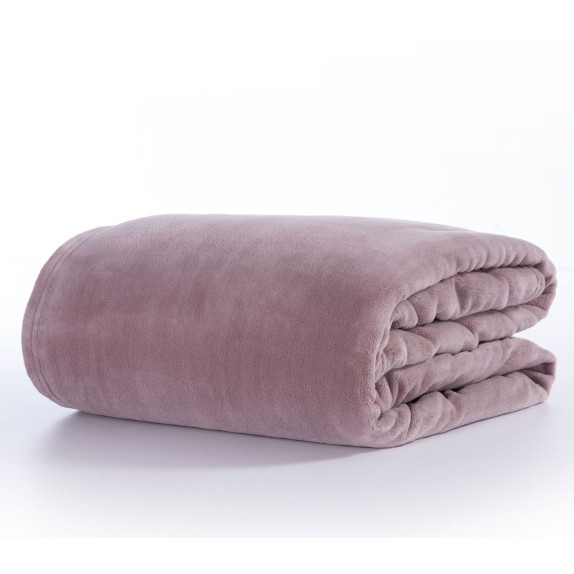 Κουβέρτα Fleece Υπέρδιπλη Nef-Nef Cosy Mauve 220x240