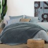 Κουβέρτα Fleece Υπέρδιπλη Nef-Nef Cosy Dusty Blue 220x240