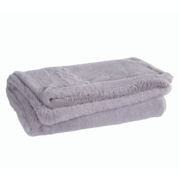 Κουβέρτα Γούνινη Αγκαλιάς Nef-Nef Hug Grey 80x110