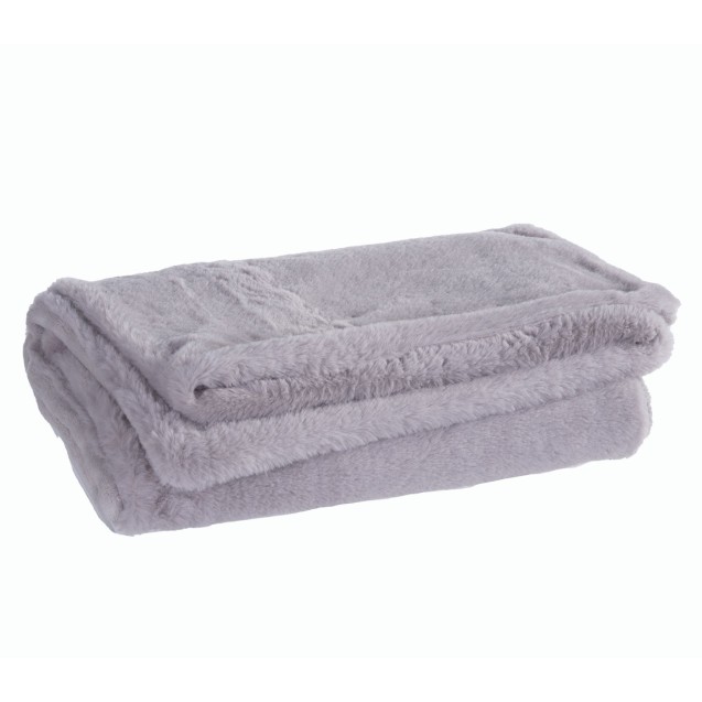 Κουβέρτα Γούνινη Αγκαλιάς Nef-Nef Hug Grey 80x110