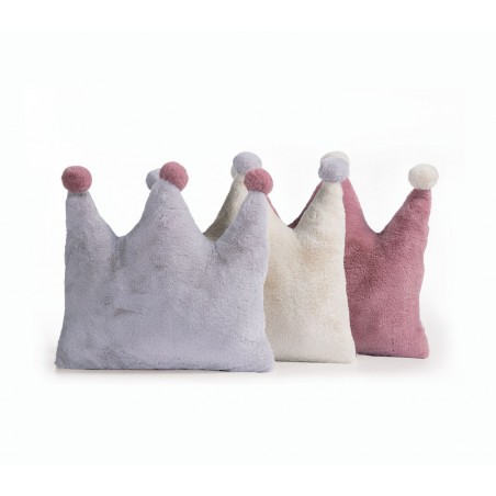 Βρεφικό Μαξιλάρι Διακόσμησης Nef-Nef Baby Crown Ecru 40x40