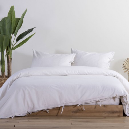 Παπλωματοθήκη King Size Nef-Nef Cotton-Linen Ecru 260x240