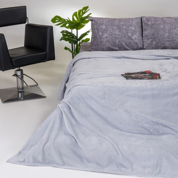 Κουβέρτα Fleece Μονή Melinen Tokyo Light Grey 160x220