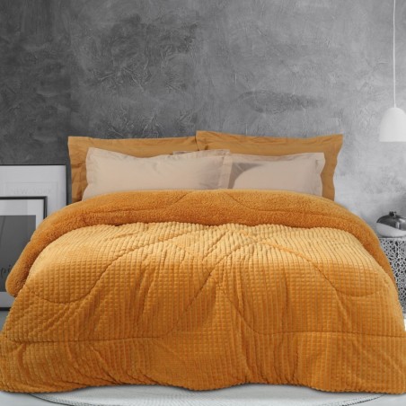 Κουβερτοπάπλωμα Υπέρδιπλο με Γούνα Sherpa Das Home 1163 220x240