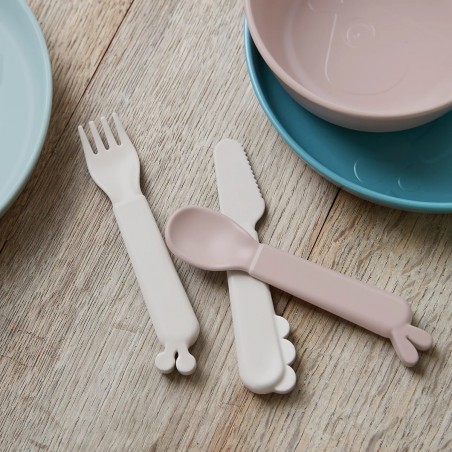 Σετ Παιδικά Μαχαιροπήρουνα 3 Τεμαχίων Done By Deer Friends Sand BR76705