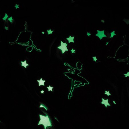 Παιδικό Κουβερτοπάπλωμα Φωσφοριζέ Μονό με Sherpa Palamaiki Ballet 160x220