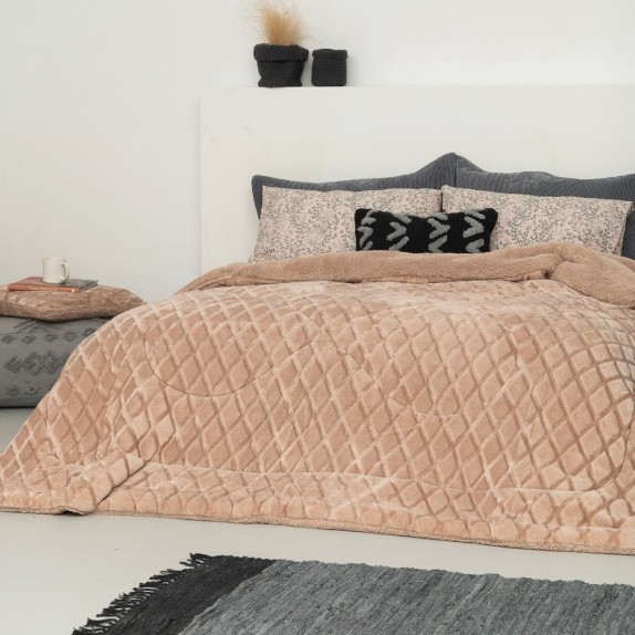 Μαξιλαροθήκη Διακόσμησης Palamaiki Nadine 2 Beige 50x50