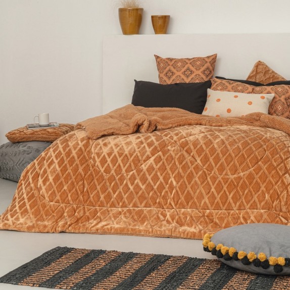 Μαξιλαροθήκη Διακόσμησης Palamaiki Nadine 2 Tan 50x50