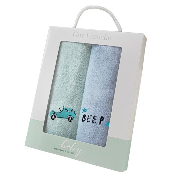 Σετ Βρεφικές Πετσέτες 2 Τεμαχίων Guy Laroche Baby Towels...