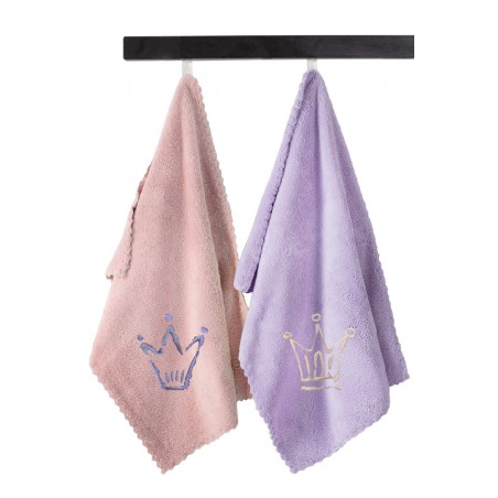 Σετ Βρεφικές Πετσέτες 2 Τεμαχίων Guy Laroche Baby Towels Girl Set 1 35x50