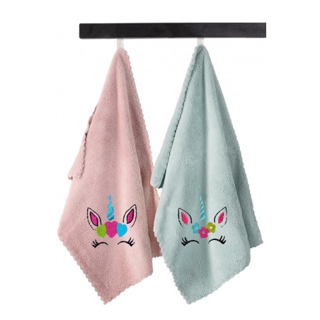 Σετ Βρεφικές Πετσέτες 2 Τεμαχίων Guy Laroche Baby Towels Girl Set 3 35x50