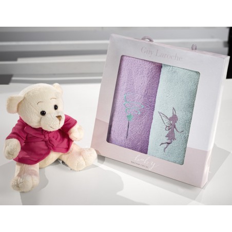 Σετ Βρεφικές Πετσέτες 2 Τεμαχίων Guy Laroche Baby Towels Girl Set 4 35x50