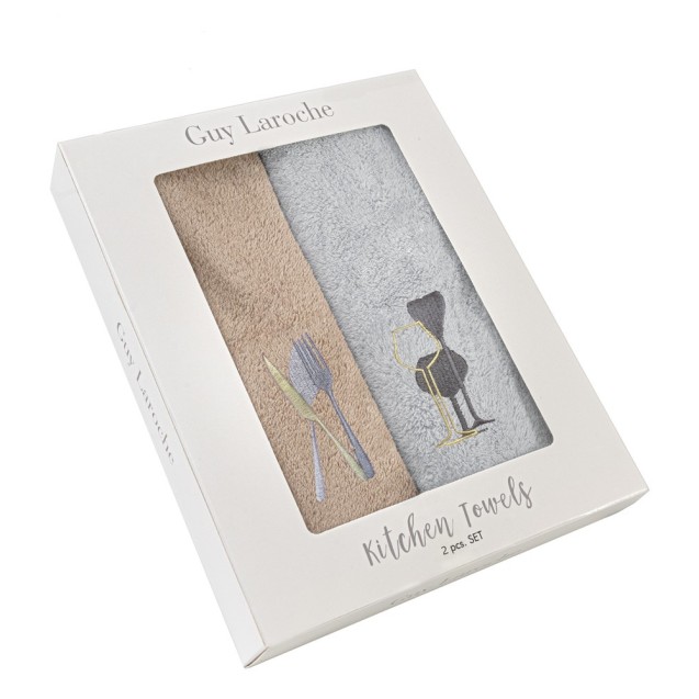 Σετ Πετσέτες Κουζίνας 2 Τεμαχίων Guy Laroche...