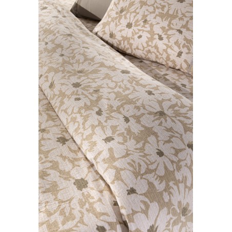 Σετ Παπλωματοθήκη Φανελένια Υπέρδιπλη 3 Τεμαχίων Guy Laroche Martin Almond 225x245