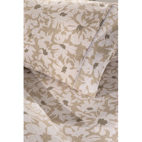 Σετ Σεντόνια Φανελένια Μονά 3 Τεμαχίων Guy Laroche Martin Almond 170x265