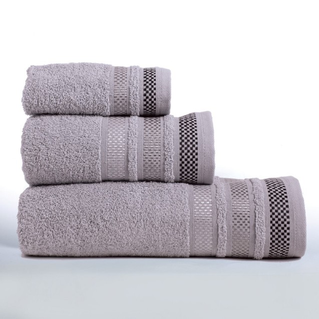 Πετσέτα Μπάνιου Sb Home Valeria Silver 70x140