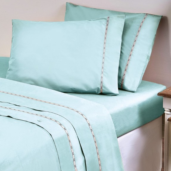 Σετ Μαξιλαροθήκες 2 Τεμαχίων 19V69 Colori Aqua 50x70