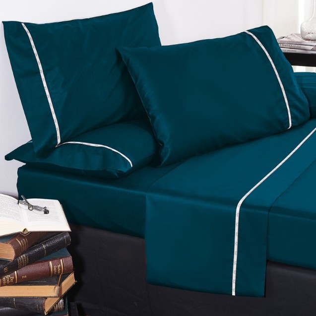 Σεντόνι Ημίδιπλο 19V69 Colori Indaco 190x280