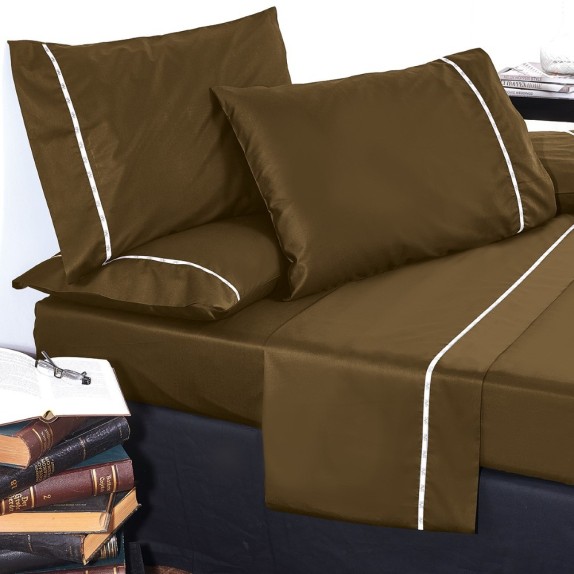 Σεντόνι King Size 19V69 Colori Oliva 250x280