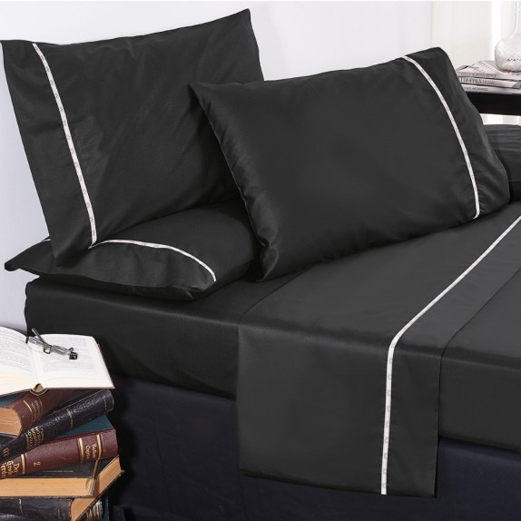 Σεντόνι Ημίδιπλο 19V69 Colori Carbone 190x280