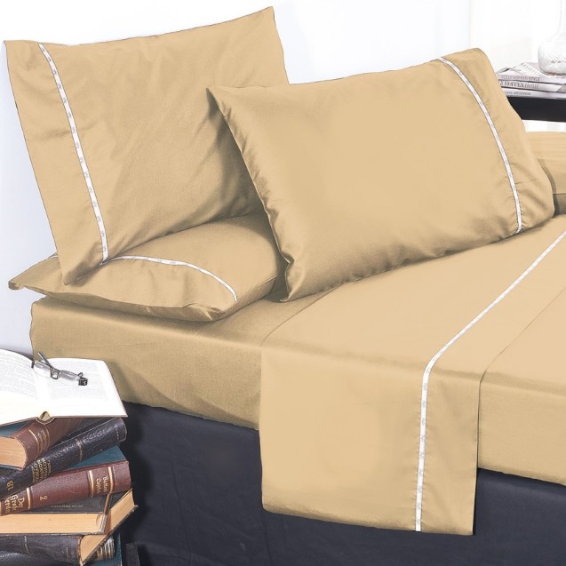 Σεντόνι Ημίδιπλο 19V69 Colori Almond 190x280