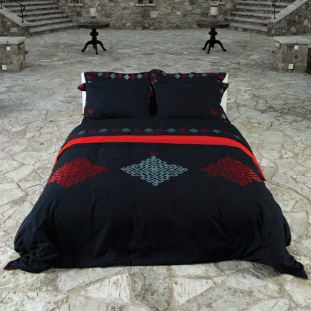 Σετ Παπλωματοθήκη King Size 3 Τεμαχίων 19V69 Imperia Red 230x250