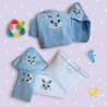 Βρεφική Κάπα Sbaby Bunny Blue 75x75