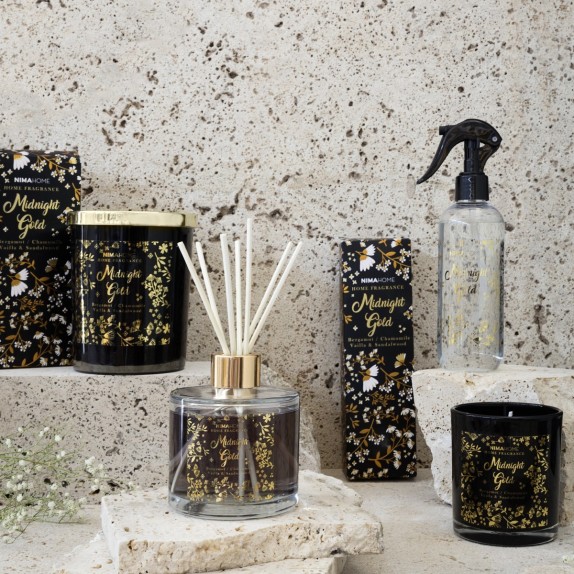 Αρωματικό Κερί Nima Midnight Gold 160gr