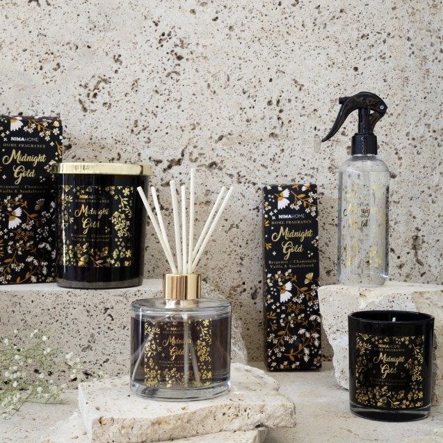 Αρωματικό Κερί Nima Midnight Gold 160gr