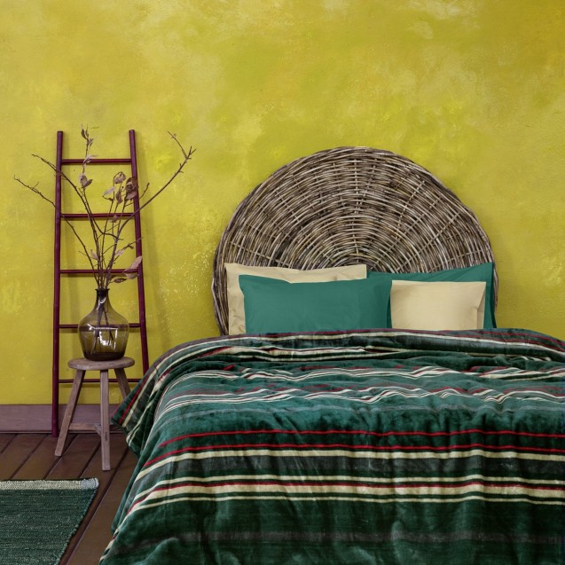 Κουβέρτα Βελουτέ Υπέρδιπλη Nima Tinsel 220x240