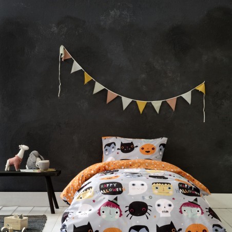 Σετ Παιδικά Σεντόνια Μονά 3 Τεμαχίων Nima Happy Halloween 170x255